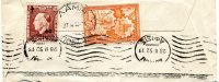 Greece- Cover Posted From Lamia [canc. 27.2.1952, Arr. 28.2.1952] To Athens (destroyed) - Maximumkarten (MC)