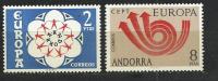 ANDORRA 1973 - EUROPA - CPL. SET - MNH MINT NEUF - 1973