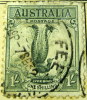 Australia 1937 Lyrebird 1s - Used - Oblitérés