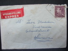 LetDoc. 404. Type Poortman 10 Francs EXPRES Oblitération Ferroviaire - Lettres & Documents