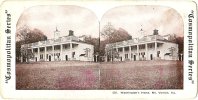 Washington's Home, Mt. Vernon, Va. - & Stereoscope, Stereo View - Other & Unclassified