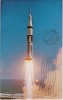 Apollo 7 Rocket Launch, Schirra Eisele Cunningham 1st Manned Apollo Flight, C1960s/70s Vintage Postcard - Raumfahrt