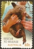 AUSTRALIA - DIECUT - USED 2010 60c Wildlife Caring - Common Wombat - Animal - Used Stamps