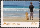 AUSTRALIA - DIECUT - USED 2011 60c Living Australia -  Best Friends - Dog - Usati