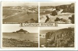 United Kingdom, Cornish Riviera, Multi View 1953 Used RP Postcard [P8880] - Other & Unclassified