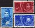1.Mensch Der Welt Im Raumflug Rumänien 1962/4B O 6€ Imperf. Gagarin In Raumkapsel Erde Mit Flugbahn Space Set Of Romania - Usati