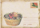 EGGS, EASTER, 2002, COVER STATIONERY, ENTIER POSTAL, UNUSED, ROMANIA - Easter