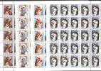 Jugoslawien – Yugoslavia 1994 Animals – Dogs In Full Sheets Of 25 MNH, 2 X; Michel # 2662-65 - Ongebruikt