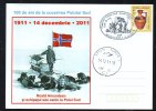 ROALD AMUNDSEN, SOUTH POLE CONQUEST, 2011, SPECIAL CARD, OBLITERATION CONCORDANTE, ROMANIA - Erforscher