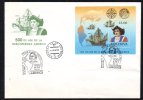 CRISTOPHER COLUMB, 1992, SPECIAL COVER, OBLITERATION CONCORDANTE, MOLDOVA - Christophe Colomb