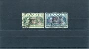 1946-47 Greece- "Postal Staff Welfare Fund" Charity- Complete Set With Purple Overprint, UsH - Charity Issues