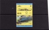 NEVIS 1985 SPECIMEN TRAIN LOCOMOTIVE REILWAYS - LOCOMOTIVA TRENO FERROVIE SOPRASTAMPATO MNH - St.Kitts Und Nevis ( 1983-...)