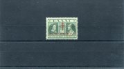 1940-Greece- "Postal Staff Anti-Tuberculosis Fund"- Purple-red Overprint On Deep Green Stamp, MH - Charity Issues