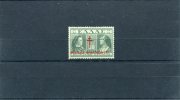 1940-Greece- "Postal Staff Anti-Tuberculosis Fund"- Violet-red Overprint On Deep Green Stamp, MH - Charity Issues