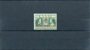 1940-Greece- "Postal Staff Anti-Tuberculosis Fund"- Violet-red Overprint On Deep Green Stamp, MH - Charity Issues