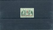 1940-Greece- "Postal Staff Anti-Tuberculosis Fund"- Violet-red Overprint On Deep Green Stamp, MH - Charity Issues