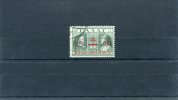 1947-Greece- "Postal Staff Anti-Tuberculosis Fund"- Violet-red Thin Ovpt & Purple Surcharge On Blue-green Stamp, Used - Wohlfahrtsmarken