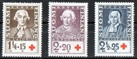 Finland 1935 Red Cross Set Of 3 MH SG 303-305 - Unused Stamps