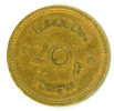 EUROCOIN TOKEN;JETON;GETTONE; 2Op;LONDON EUROCOIN-FLAT EDGE,NICE GRADE-DIAMETER-25 Mm - Other & Unclassified