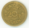 EUROCOIN TOKEN;JETON;GETTONE- 2Op;DIRECT MACHINE DISTRIBUTORS-FLAT EDGE,NICE GRADE-DIAMETER-25 Mm - Altri & Non Classificati