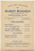 Carton Publicitaire Vins Fins D'ALSACE ALBERT SCHOECH AMMERSCHWIHR ( Haut-Rhin) 1920 - Riesling