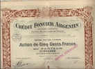 CREDIT FONCIER ARGENTIN X 4 ACTIONS - Banque & Assurance