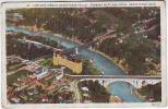 AIRPLAN VIEW OF RIVER VALLEY SHOWING WESTLAKE HOTEL. ROCKY RIVER. OHIO. - Altri & Non Classificati