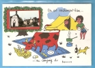 CPSM 10X15 " ..vachement Bien Au CAMPING De  (03) BESSON " 797 H.  HUMOUR + Mini Vue Chateau - Sonstige & Ohne Zuordnung