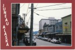 Juneau AK Alaska, Downtown Business District Street Scene, Auto, C1980s Vintage Postcard - Juneau