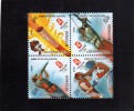 INDIA 2008 BEIJING CHINA OLYMPICS GAMES BLOCK OF 4  - OLIMPIADI PECHINO CINA MNH - Unused Stamps