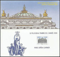 "Opéra Garnier 2006", Le Plus Beau Timbre De L'année 2006. - Souvenir Blocks & Sheetlets