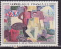 FRANCE N° 1322  1F ROGER DE LA FRESNAYE : ACCORDEON ROUGE ** - Ongebruikt