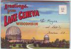 GREETINGS FROM LAKE GENEVA. SET 16 VIEWS. VINTAGE. Depliant De16 Vues . Recto,verso. WISCONSIN - Altri & Non Classificati