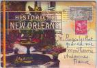 HISTORICAL NEW ORLEANS. SET 18 VIEWS VINTAGE. Depliant De18 Vues. Recto,verso.CANAL STREET - New Orleans
