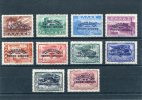 1944-Greece- "Children's Camps" Issue- Complete Set MH (621 Light Foldings) - Nuevos