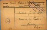 BELGIQUE : Pli Ayant Circulé En Franchise Depuis Le Krieggefangenenlager HAMELN (20.08.1918) - Ocupación Alemana