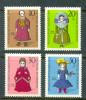 1968 GERMANY WELFARE DOLLS MICHEL: 571-574 MNH ** - Muñecas