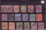 LOT DE  TIMBRES PERFORES DU ROYAUME UNI.BELLE COTE. - Perfins