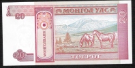 MONGOLIA   P55   20  TUGRIK   1993 LOW NUMBER  # AA0018056 - Mongolei