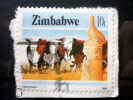 Zimbabwe - 1985 - Mi.Nr.313  - Used - Economy - Cows - Definitives - On Paper - Zimbabwe (1980-...)