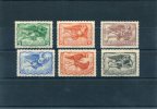 1942-Greece- "Winds (part I)" Airpost Issue- Complete Set MNH (A55 Some Foxing) - Unused Stamps