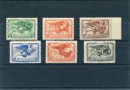 1942-Greece- "Winds (part I)" Airpost Issue- Complete Set MNH - Unused Stamps