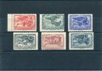 1943-Greece- "Winds (part II)" Airpost Issue- Complete Set MNH (100Dr. Lightly Toned) - Nuovi