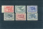 1943-Greece- "Winds (part II)" Airpost Issue- Complete Set MNH - Nuevos