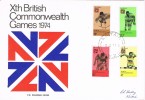 5932. Carta F.D.C. KAITAIA (new Zealand) 1974. Commonwealth Games - Brieven En Documenten