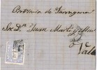 Envuelta TARANCON (cuenca) 1872 A Valls - Brieven En Documenten