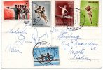 1965 CARTOLINA  CON  I N°   662    /    666 - Lettres & Documents