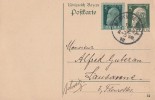 Bayern Ganzsache Minr.P87I/02 Zfr. Minr.77 München 12.12.12 Gel. In Schweiz Stempel !!!!!!!!!! - Postal  Stationery