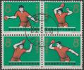 T)1965,CHINA,B4,28th WORLD TABLE TENNIS  CHAMPIOMSHIPS,LJUBLJANA,YOGOSLAVIA,USED. - Used Stamps