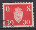 Norway 1951 Mi. 64    30 Ø Wappen Dienstmarke Service O. S. - Officials